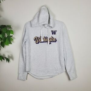 WASHINGTON UW Football Warm COLLEGE HOODIE Team Fan Sweatshirt Women Small